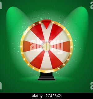 Wheel of Fortune, Lucky Icon. Vector Illustration Stock Vector