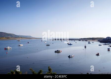 Mawddach Estuary Barmouth Gwynedd Wales Stock Photo