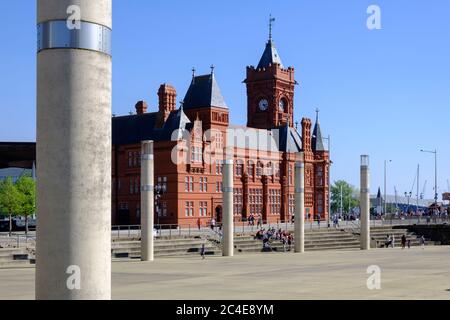 Pier House Cardiff Bay Cardiff Wales Stock Photo