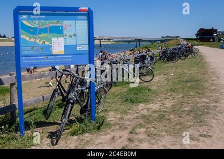 NIJMEGEN: Busy beaches during the corona time. Summer in the Netherlands, city of Nijmegen Credit: Pro Shots/Alamy Live News Stock Photo