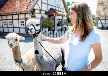 Langenhagen Germany. 26th June 2020. Sina and Marcel Reichardt