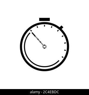 Stopwatch line icon. Design template vector Stock Vector Image & Art ...