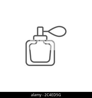 Perfume vector icon symbol isolated on white background Stock Vector