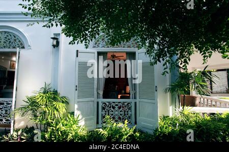Bangkok, Thailand. 5th Sep, 2010. A view of The Legend Maeklong, a traditional Thai residence converted into a hotel in Samut Songkhram district. It is situated on the Mae Klong river in Amphawa about 90 kms from Bangkok. Credit: Paul Lakatos/SOPA Images/ZUMA Wire/Alamy Live News Stock Photo