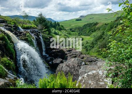 The Loup of Fintry Waterfall Fintry Stirlingshire Scotland Stock Photo