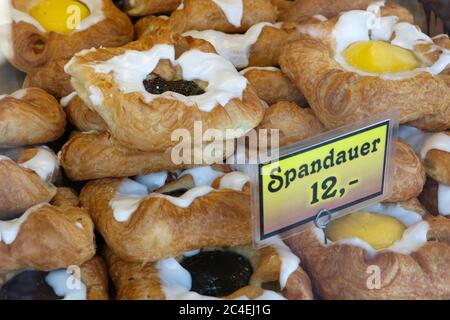 Wienerbrod Danish Pastry In Bakery Window Stock Photo - Alamy
