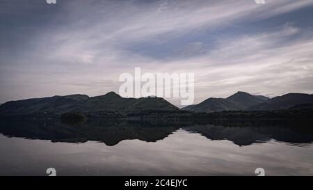 Evening on Derwentwater, Lake District Stock Photo