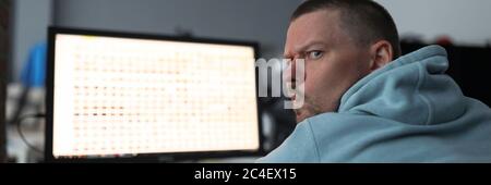 Freelancer working at home Stock Photo