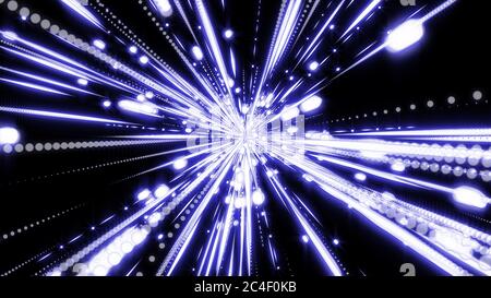 magic crystal star light particle in space Stock Photo