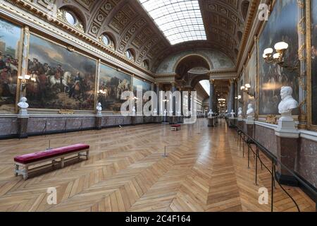 REOPENING PALACE OF VERSAILLES AFTER THE LOCKDOWN Stock Photo