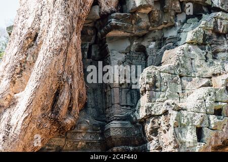 angkor wat ancient temple siem reap cambodia Stock Photo