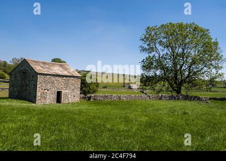 25.06.2020 Grassington, North Yorkshire, UK, Barns AT Grassington in the  Yorkshire Dales. The dales has some of the finest bunk accommodation availab Stock Photo