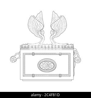 Ark of the Covenant. Vector illustration. Stock Vector