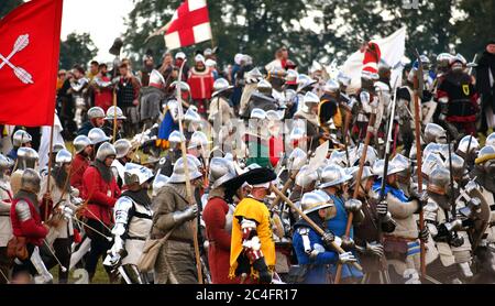 Grunwald, Poland - July 14th 2018: Battle of Grunwald 1410 reenactment Stock Photo