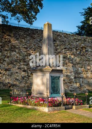 TONBRIDGE, KENT, UK - SEPTEMBER 13, 2019:  The War memorial in the grounds of the Castle Stock Photo