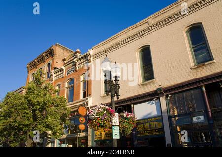 Historic 25th Street in Ogden, Utah, USA, North America Stock Photo