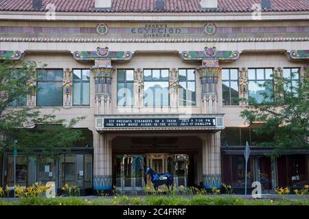 Peery's Egyptian Theater on  Washington Boulevard,  Ogden, Utah, USA, North America Stock Photo