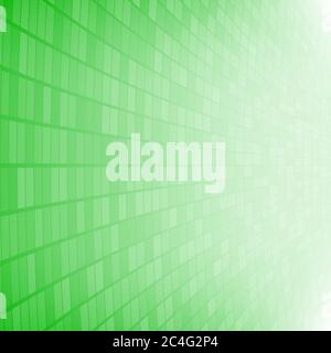 Abstract background of small squares or pixels in green colors Stock Vector