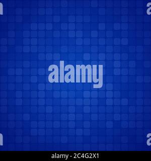 Abstract background of small squares or pixels in blue colors Stock Vector