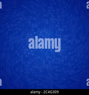 Abstract background of small squares or pixels in blue colors Stock Vector