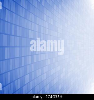 Abstract background of small squares or pixels in blue colors Stock Vector
