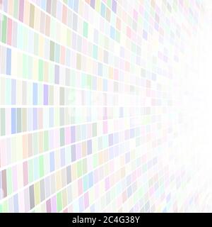 Abstract illustration of small multicolored squares or pixels on white background Stock Vector