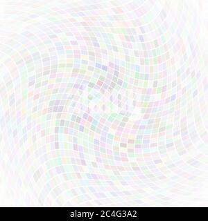 Abstract illustration of small multicolored squares or pixels on white background Stock Vector
