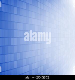 Abstract background of small squares or pixels in blue colors Stock Vector