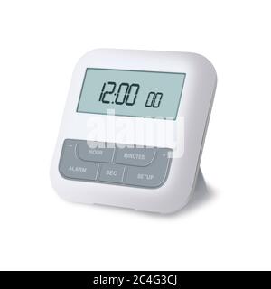 Digital alarm clock Stock Photo