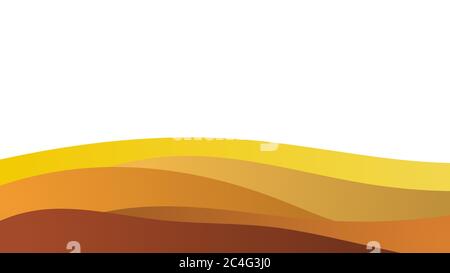 Abstract colorful background of color waves. Template for flyer, cover or banner Stock Vector