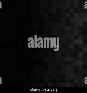 Abstract background of small squares in black and gray colors with horizontal gradient Stock Vector