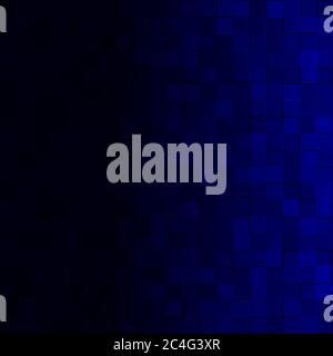 Abstract background of small squares in dark blue colors with horizontal gradient Stock Vector