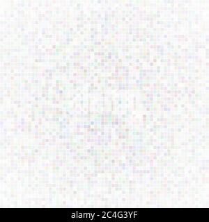Abstract illustration of small multicolored squares or pixels on white background Stock Vector