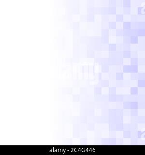 Abstract background of small squares in blue colors with horizontal gradient Stock Vector
