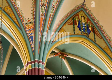 Cathedral of the Madeleine, Salt Lake City, Utah, USA, North America Stock Photo