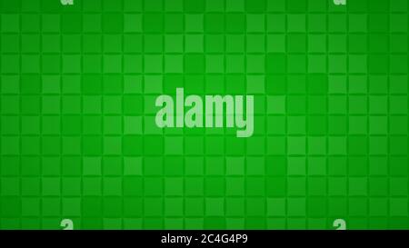 Abstract background of small squares or pixels in green colors Stock Vector