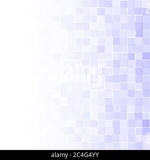 Abstract background of small squares in blue colors with horizontal gradient Stock Vector