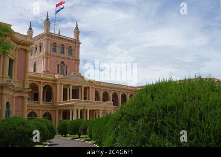 Paraguay Asuncion - State government office Palacio de Lopez Stock Photo