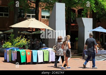 Historic Downtown Mall, Charlottesville, Virginia, USA Stock Photo