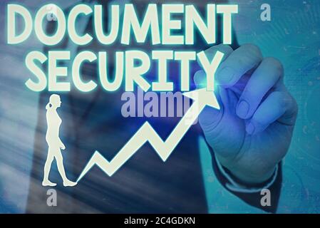 Handwriting text Document Security. Conceptual photo maintenance of security of all of the important archives Stock Photo