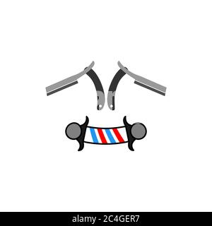 barbershop vector design template illustration Stock Vector