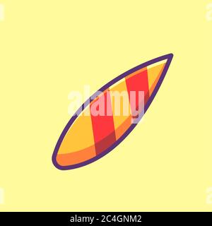 surfing board vector icon. summer icon concept Stock Vector