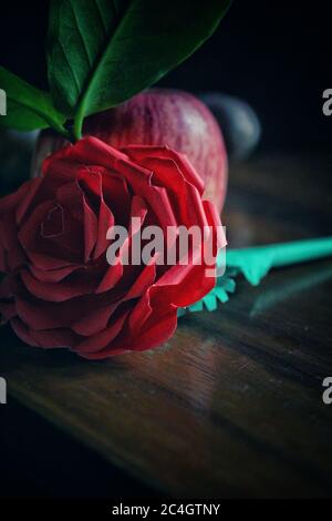 rose apple on paper background Stock Photo - Alamy