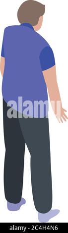 Electric train driver icon, isometric style Stock Vector
