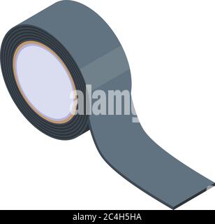 Black scotch icon, isometric style Stock Vector