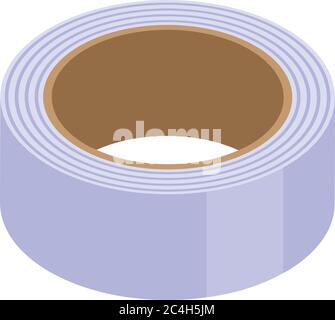 School scotch tape icon, isometric style Stock Vector