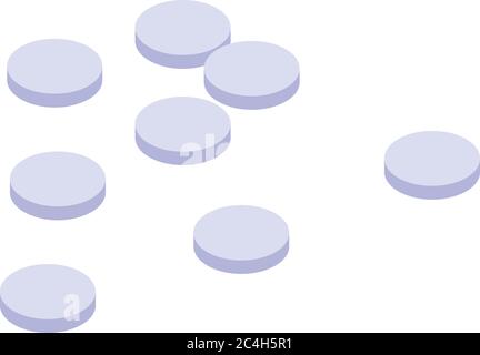 Paper hole puncher icon, isometric style Stock Vector