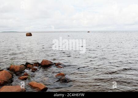 Kalajoki sandbars in the Bothnian Bay in Finland Stock Photo