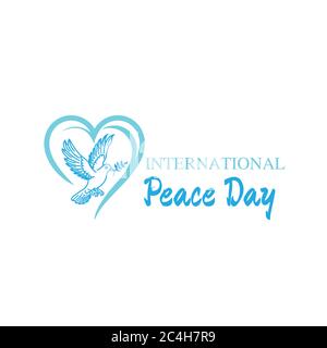 Sep 21 International Peace Day Illustration Concept Present Peace World Vector Illustrate Stock Vector Image Art Alamy