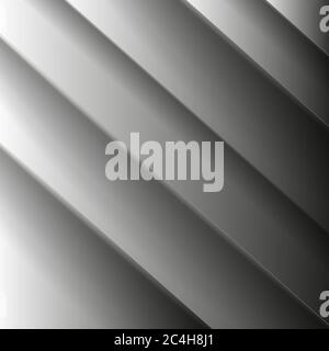 Abstract Black White 3D Paper Cut Shapes Background Stock Vector